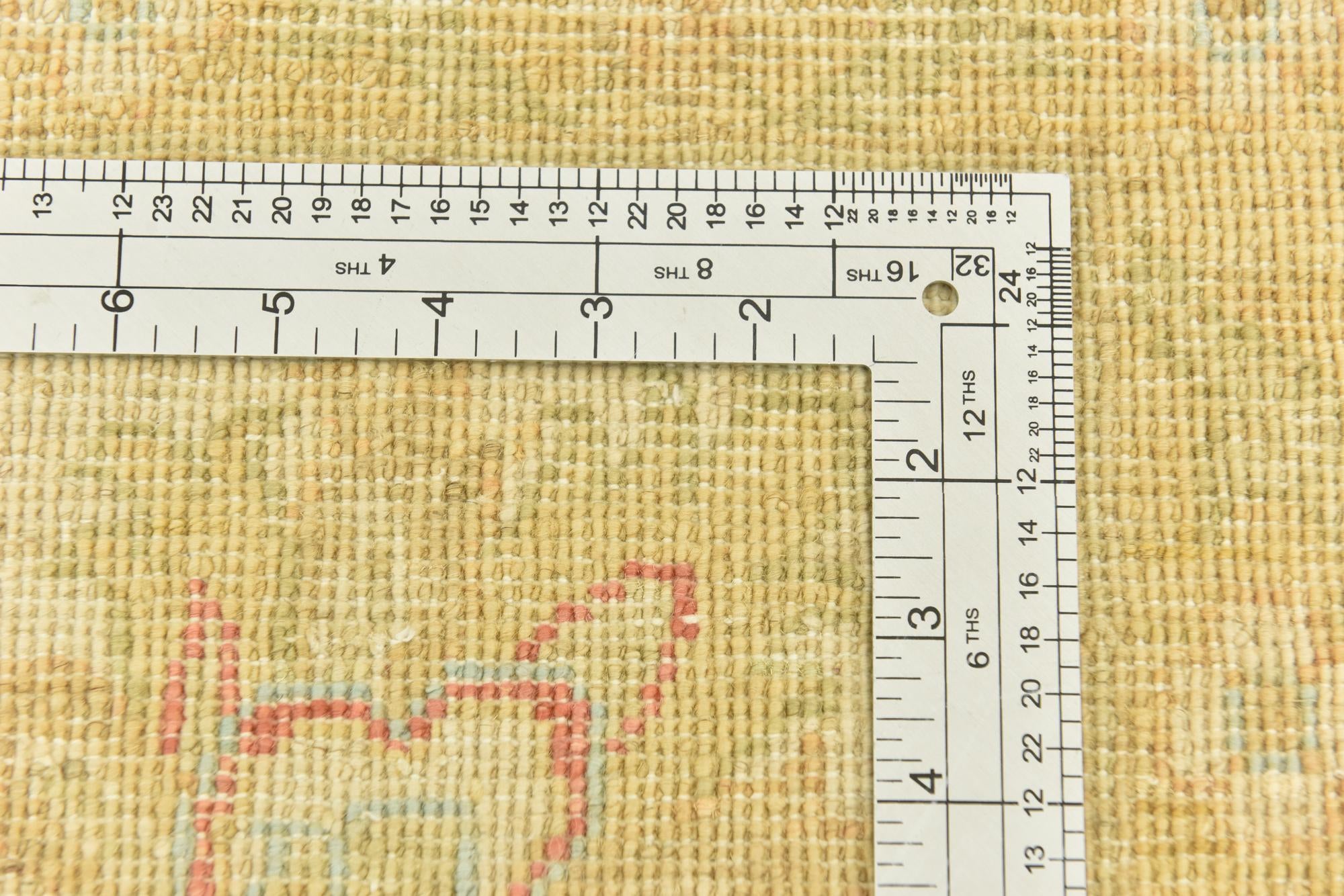 6' 9 x 9' 10 Hand Knotted Peshawar Ziegler Rug