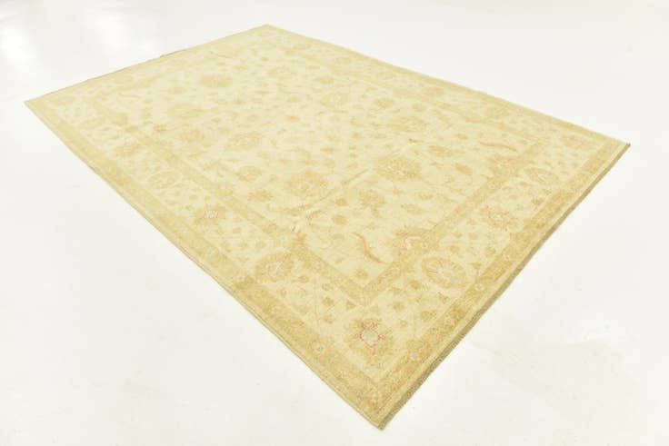 Detail image of 6' 9 x 9' 10 Hand Knotted Peshawar Ziegler Rug