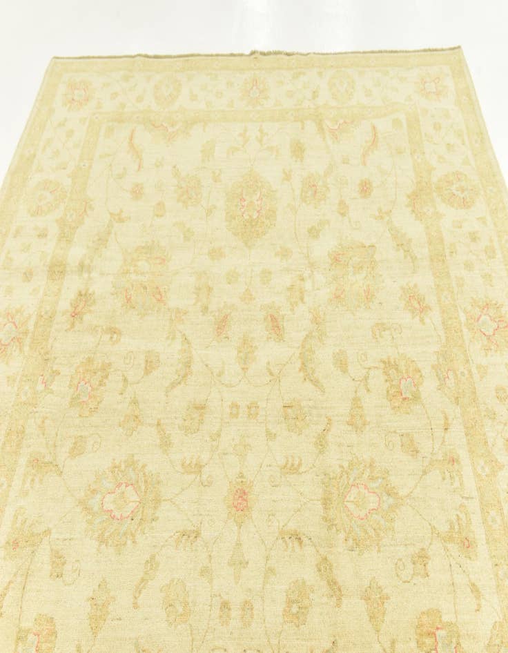 Detail image of 6' 9 x 9' 10 Hand Knotted Peshawar Ziegler Rug
