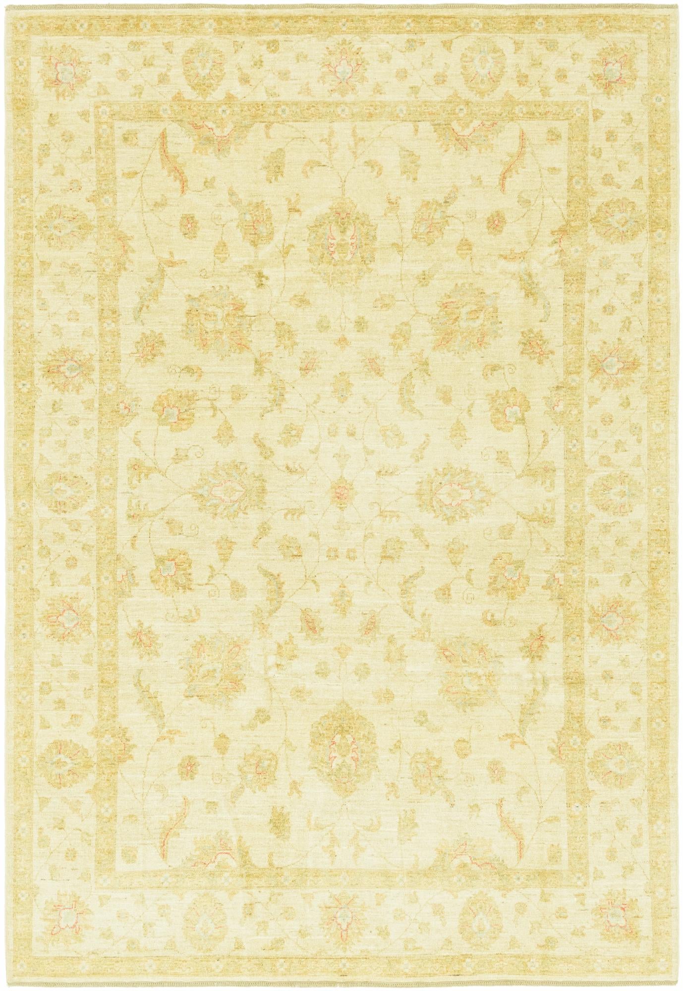 6' 9 x 9' 10 Hand Knotted Peshawar Ziegler Rug
