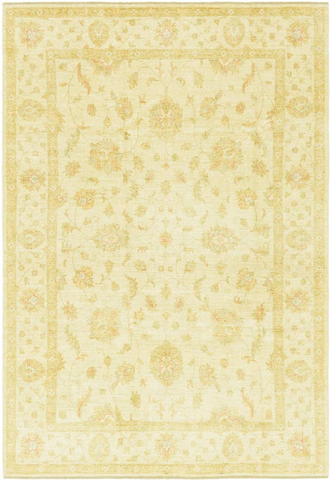 Detail image of 6' 9 x 9' 10 Hand Knotted Peshawar Ziegler Rug