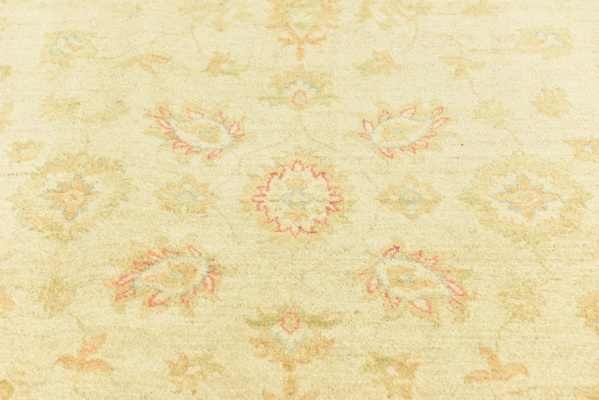 6' 8 x 9' 10 Hand Knotted Peshawar Ziegler Rug