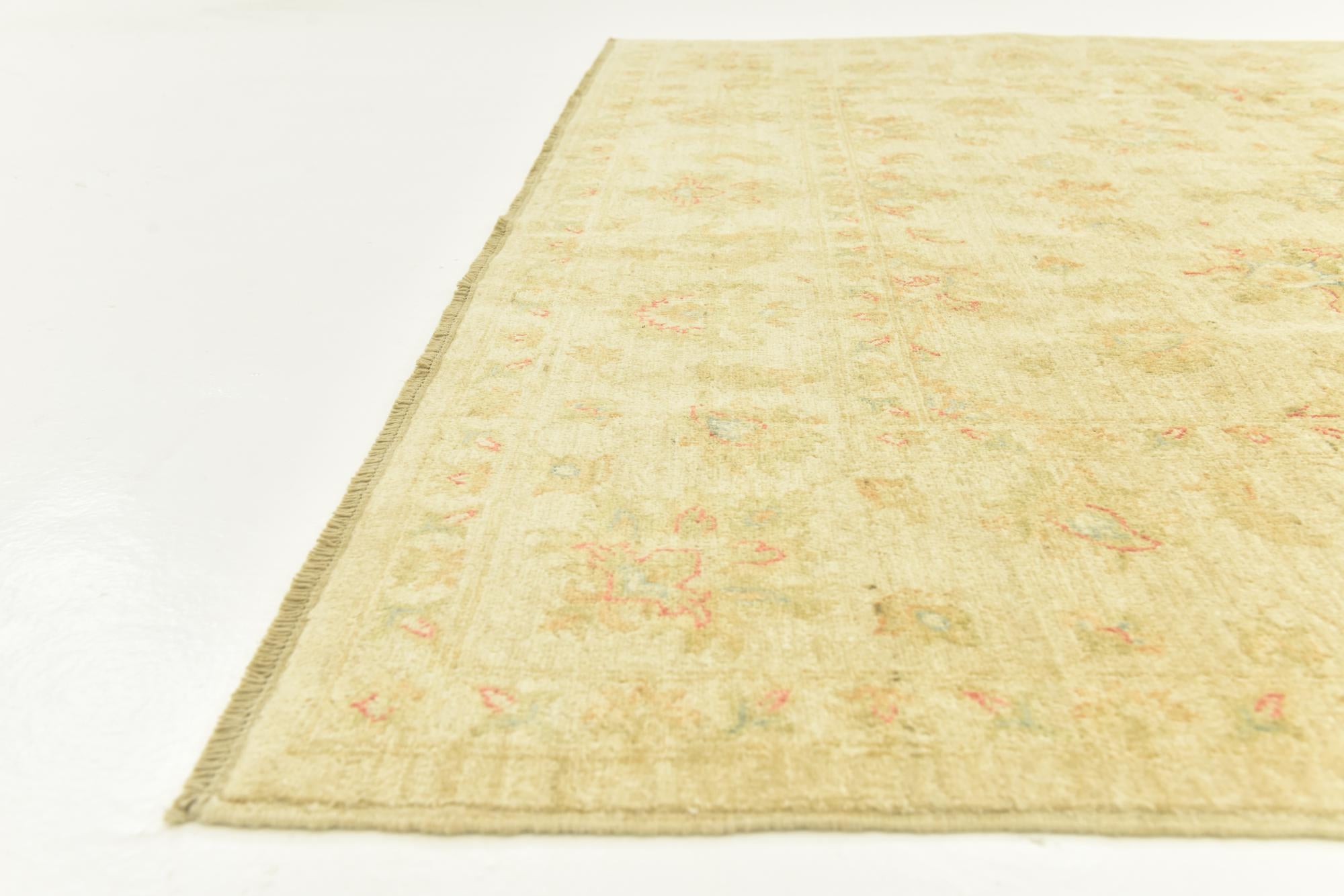 6' 8 x 9' 10 Hand Knotted Peshawar Ziegler Rug