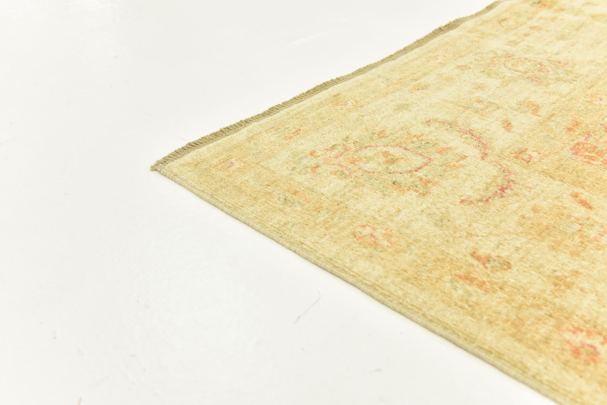 6' 8 x 9' 8 Hand Knotted Peshawar Ziegler Rug