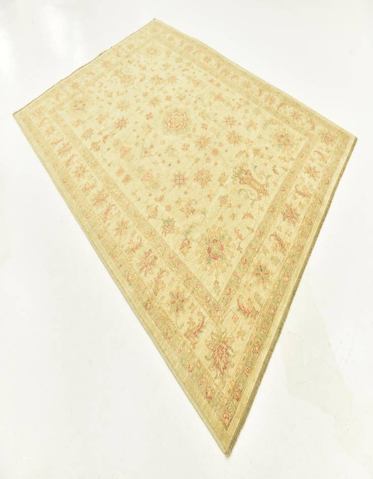 Detail image of 7' 1 x 9' 5 Hand Knotted Peshawar Ziegler Rug