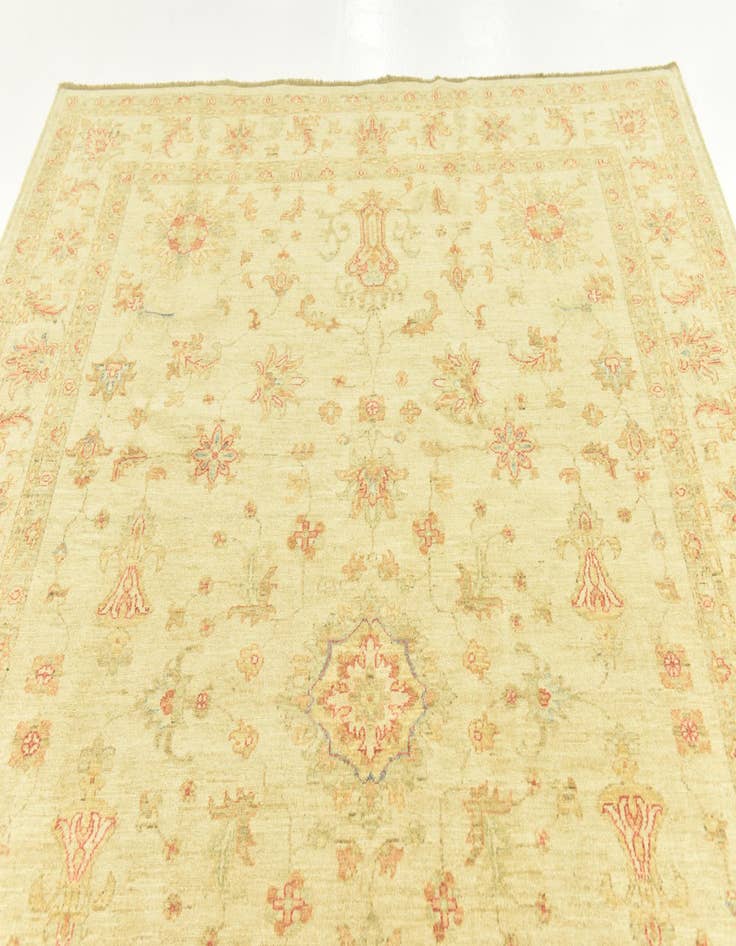 Detail image of 7' 1 x 9' 5 Hand Knotted Peshawar Ziegler Rug