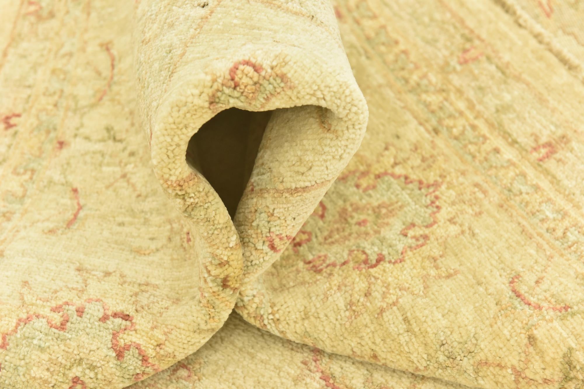 6' 7 x 10' 2 Hand Knotted Peshawar Ziegler Rug