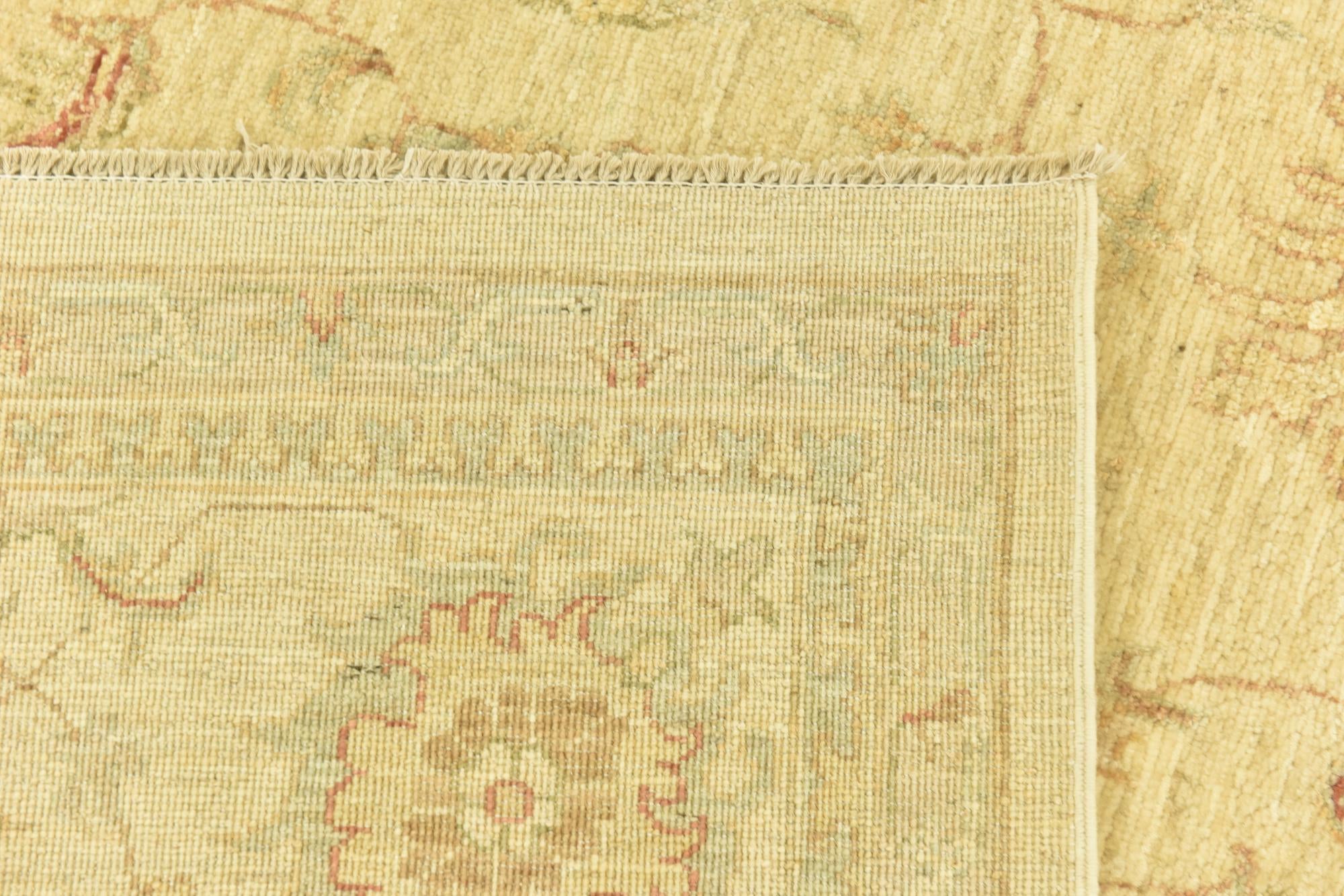 6' 7 x 10' 2 Hand Knotted Peshawar Ziegler Rug