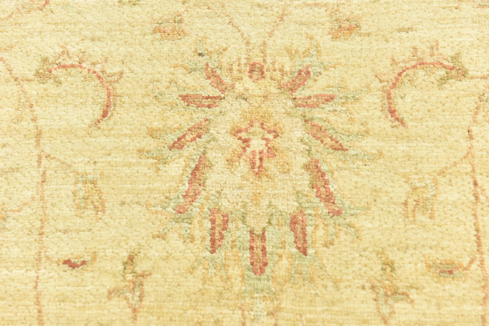 6' 7 x 10' 2 Hand Knotted Peshawar Ziegler Rug