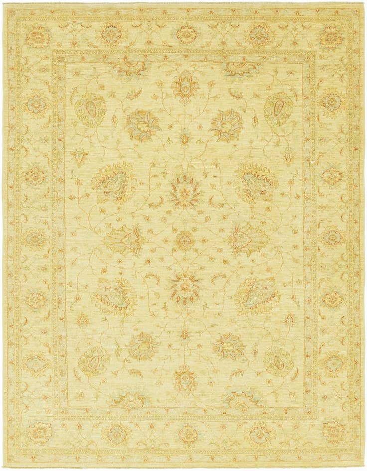 Detail image of 6' 7 x 10' 2 Hand Knotted Peshawar Ziegler Rug