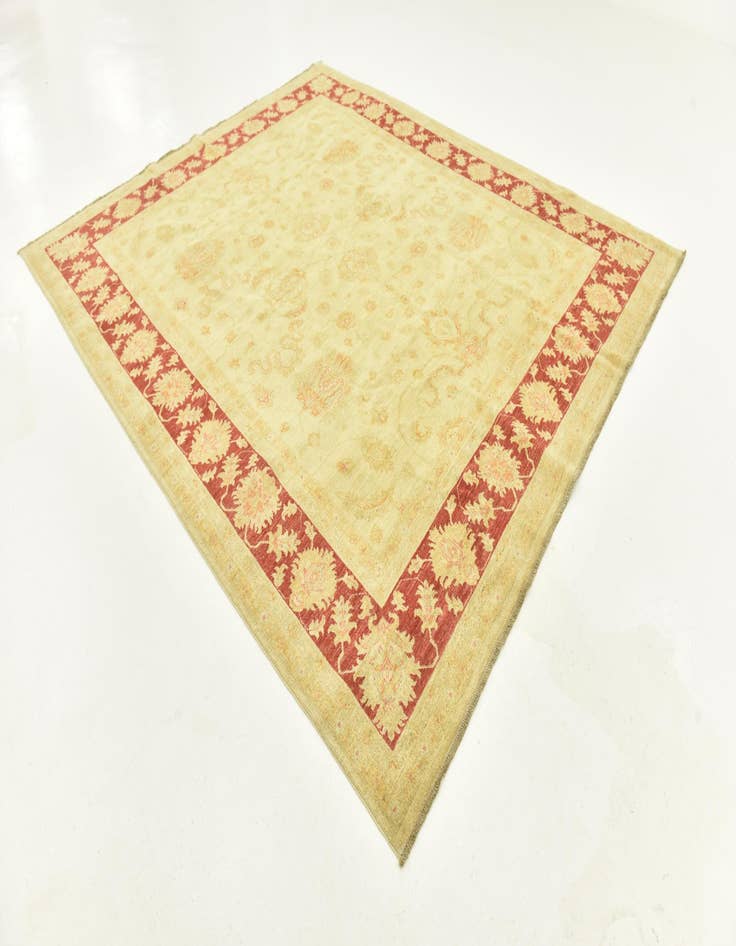Detail image of 8' 2 x 9' 9 Hand Knotted Peshawar Ziegler Rug