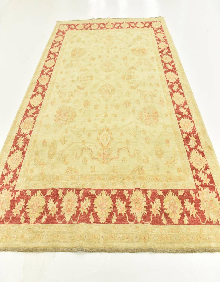 Detail image of 8' 2 x 9' 9 Hand Knotted Peshawar Ziegler Rug