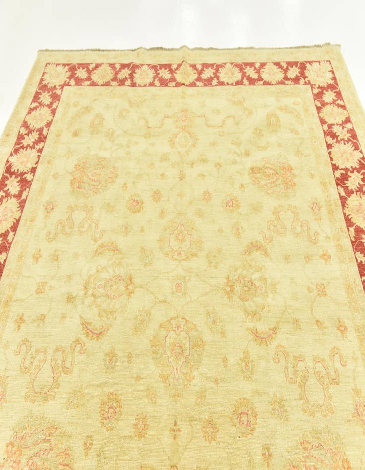 Detail image of 8' 2 x 9' 9 Hand Knotted Peshawar Ziegler Rug