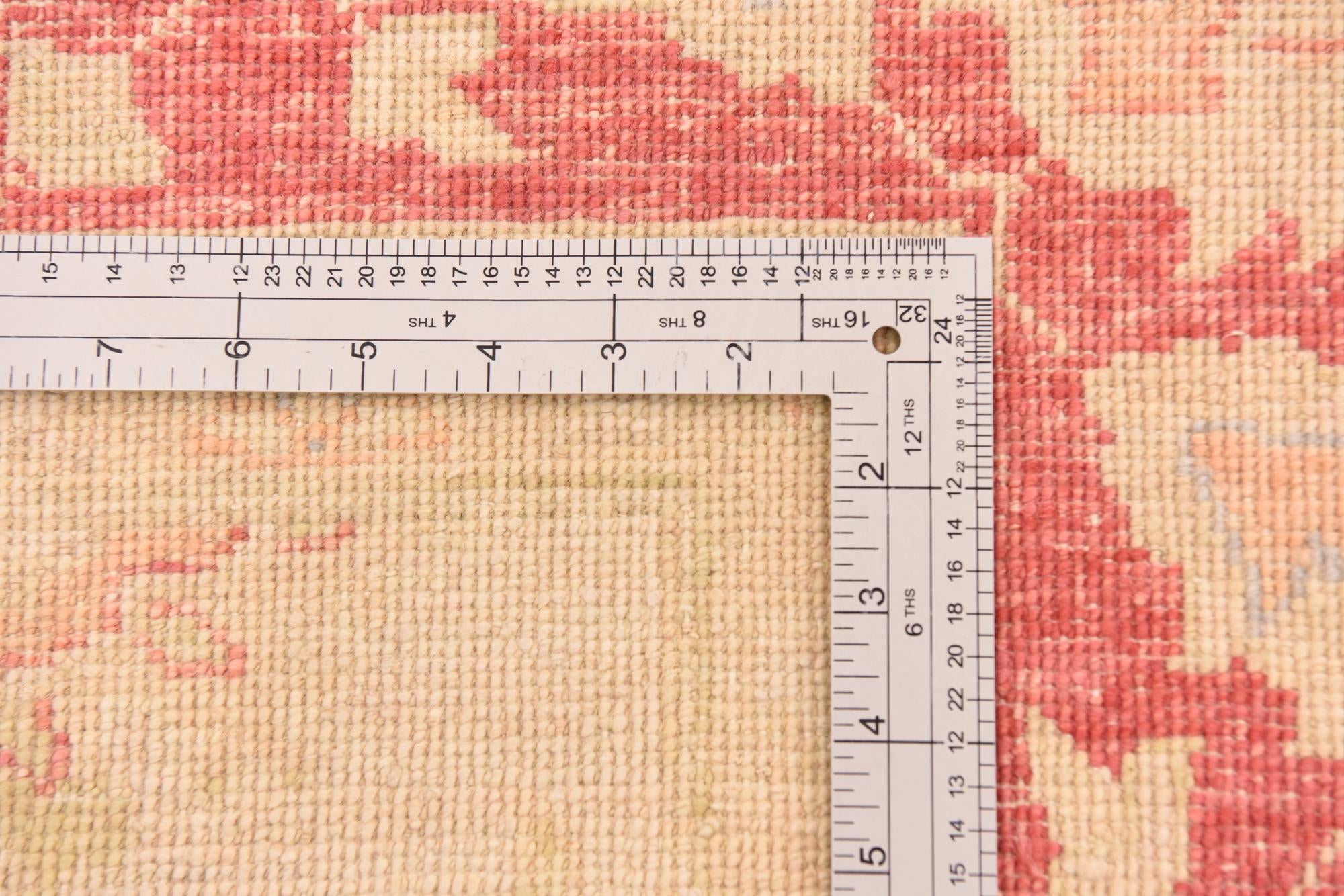 5' 8 x 8' Hand Knotted Peshawar Ziegler Rug