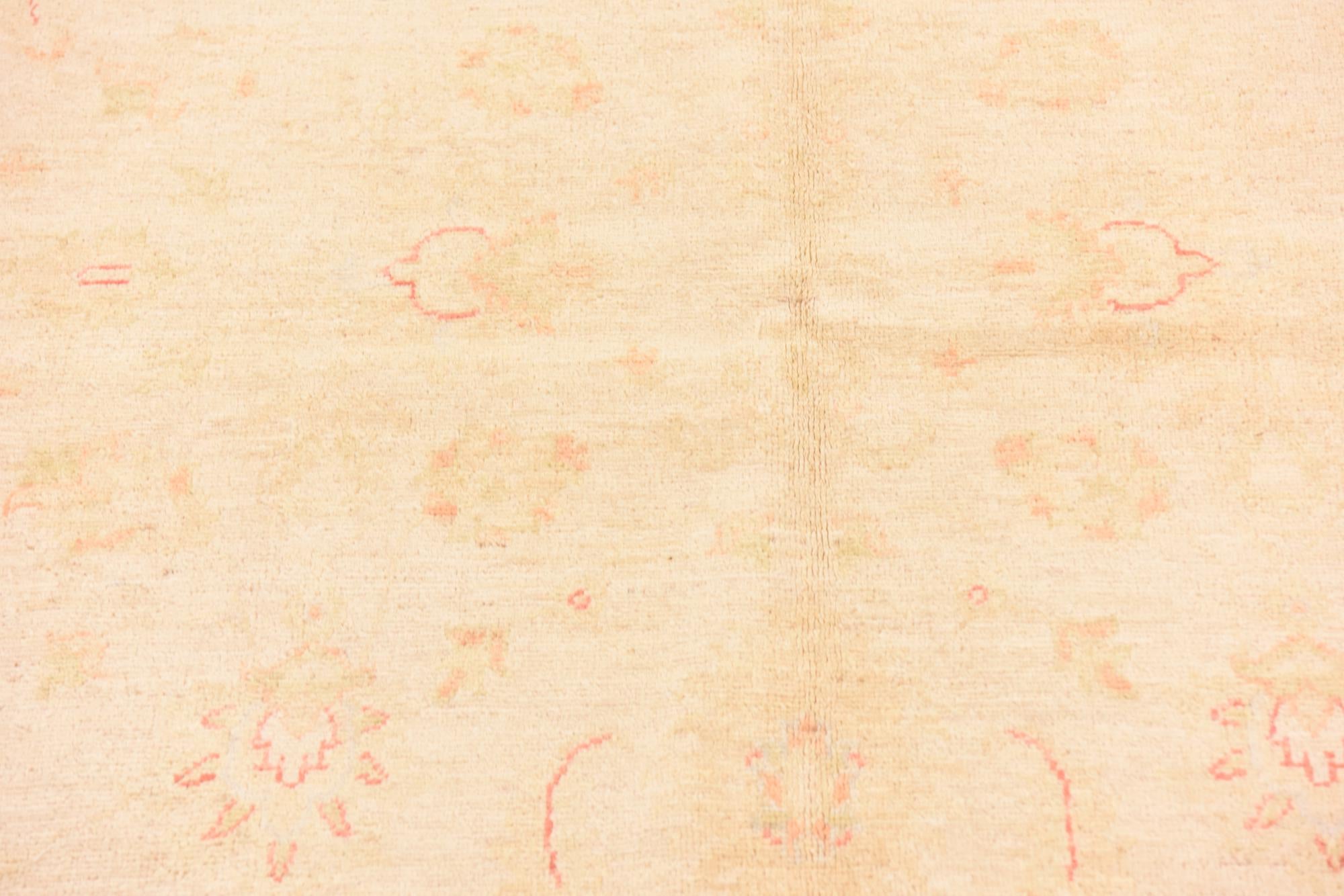 5' 8 x 8' Hand Knotted Peshawar Ziegler Rug
