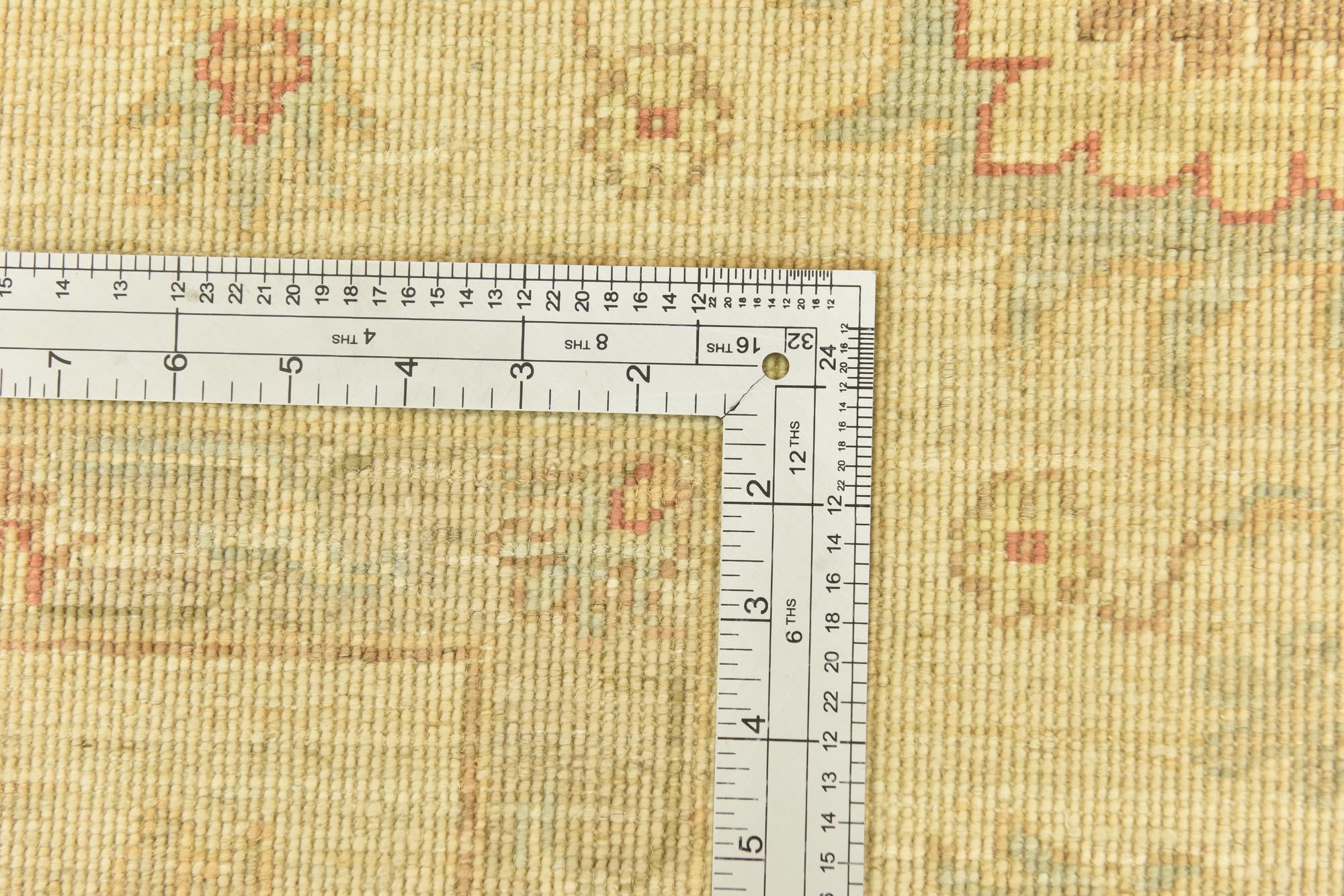 7' x 9' 9 Hand Knotted Peshawar Ziegler Rug