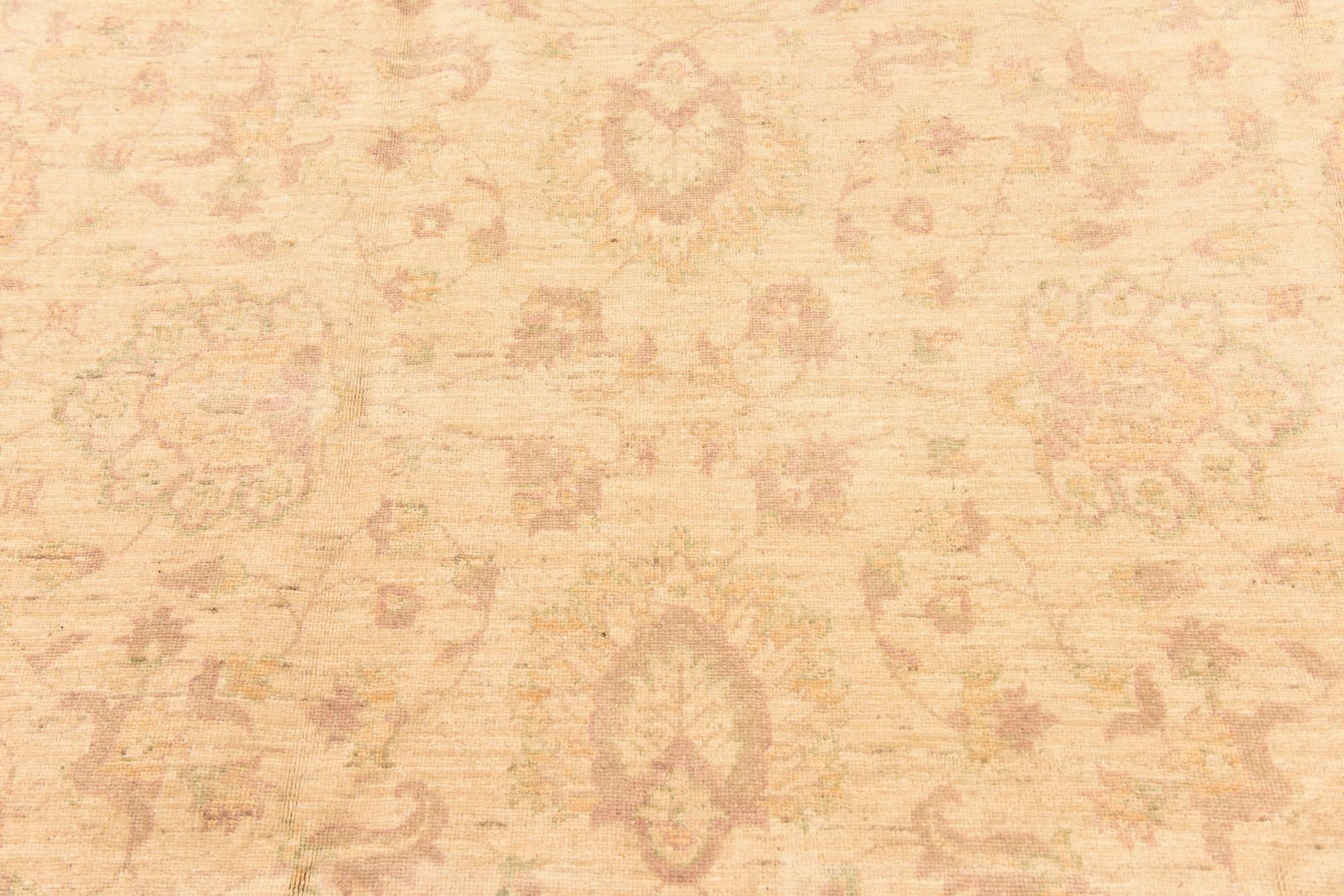 6' 11 x 9' 9 Hand Knotted Peshawar Ziegler Rug