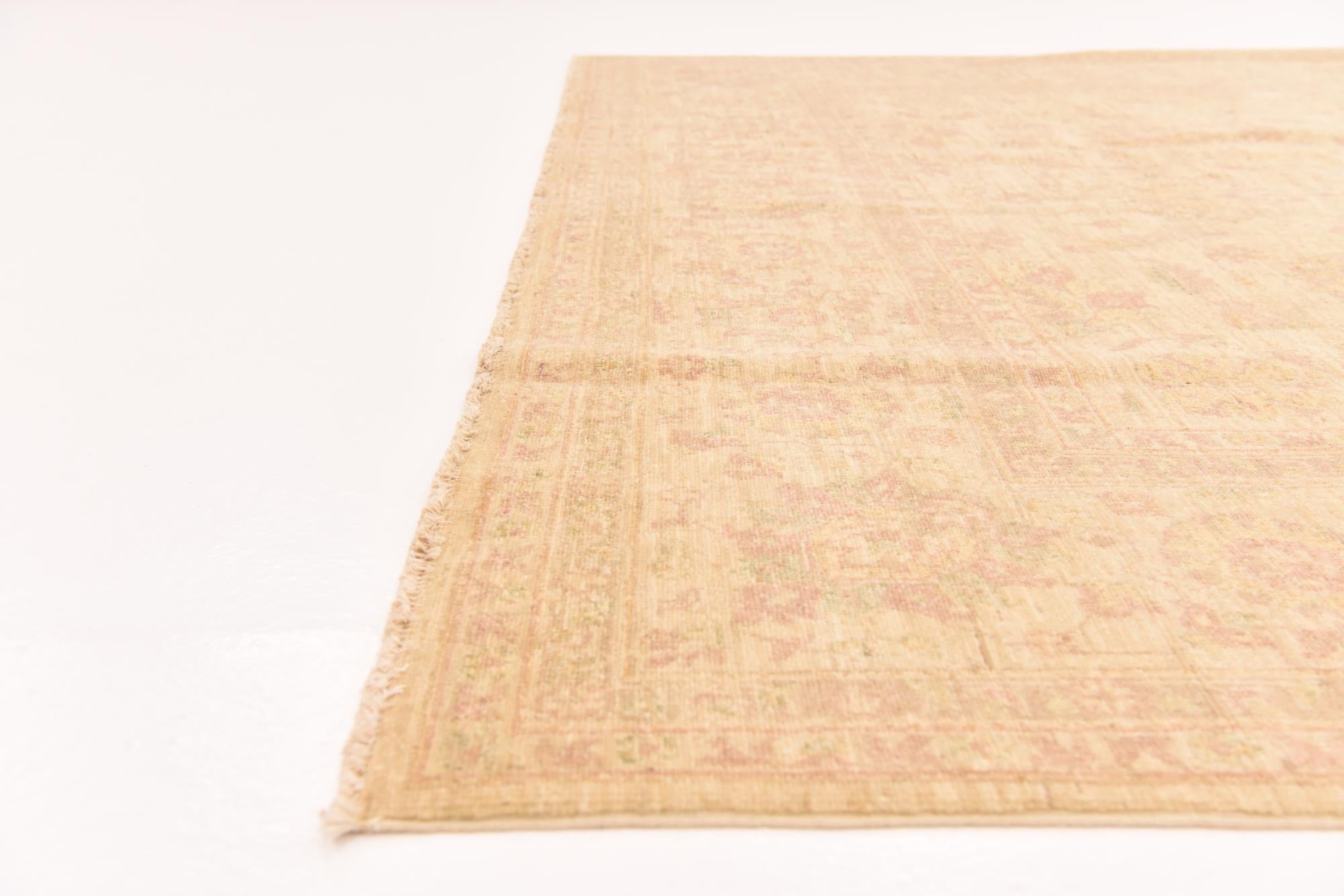 6' 11 x 9' 9 Hand Knotted Peshawar Ziegler Rug