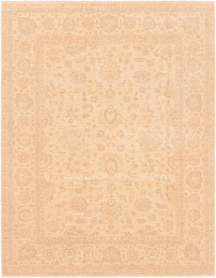 Detail image of 6' 11 x 9' 9 Hand Knotted Peshawar Ziegler Rug