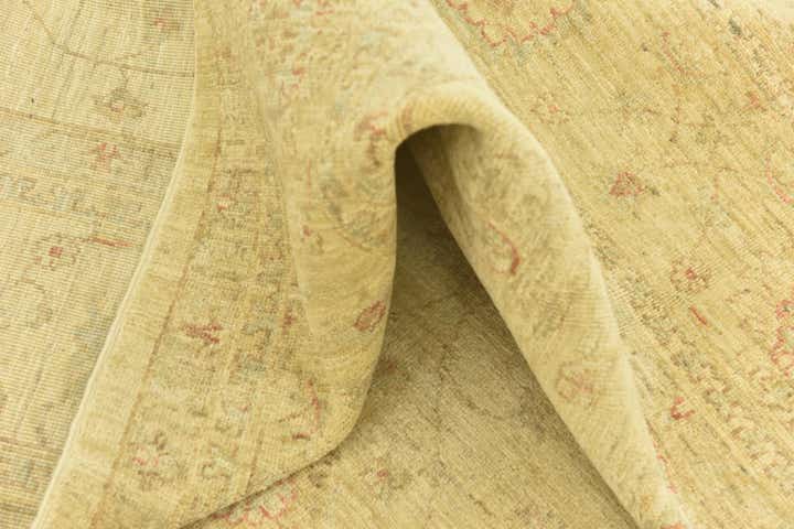 7' x 9' 5 Hand Knotted Peshawar Ziegler Rug