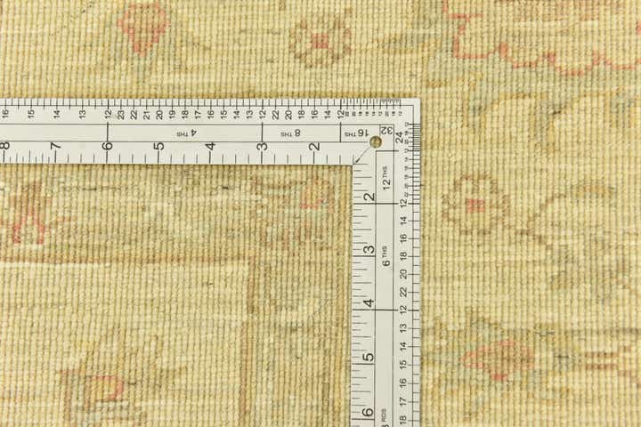 7' x 9' 5 Hand Knotted Peshawar Ziegler Rug