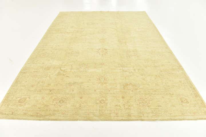 7' x 9' 5 Hand Knotted Peshawar Ziegler Rug