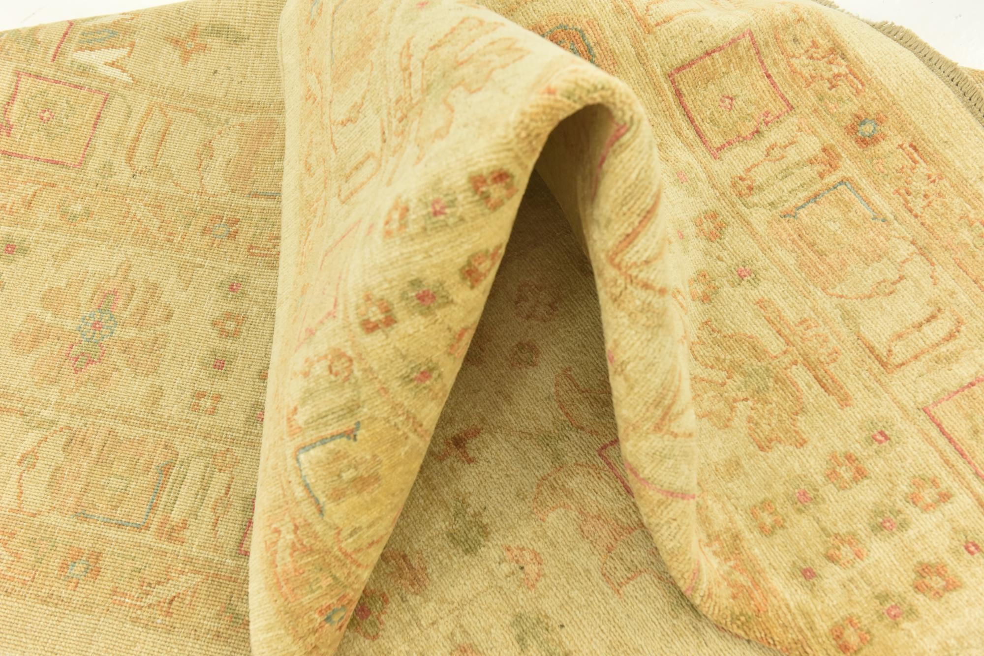 9' 10 x 13' Hand Knotted Peshawar Ziegler Rug