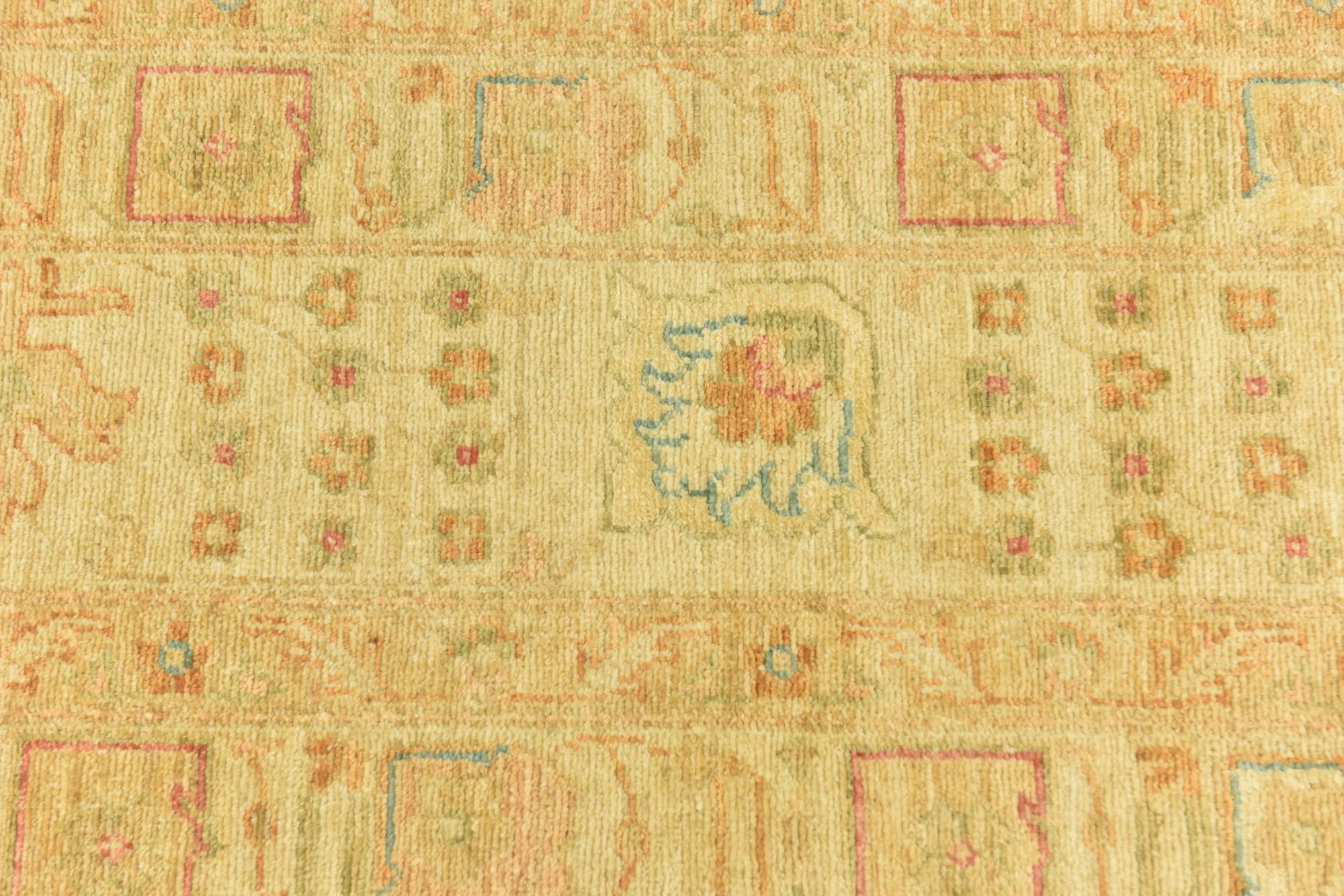 9' 10 x 13' Hand Knotted Peshawar Ziegler Rug