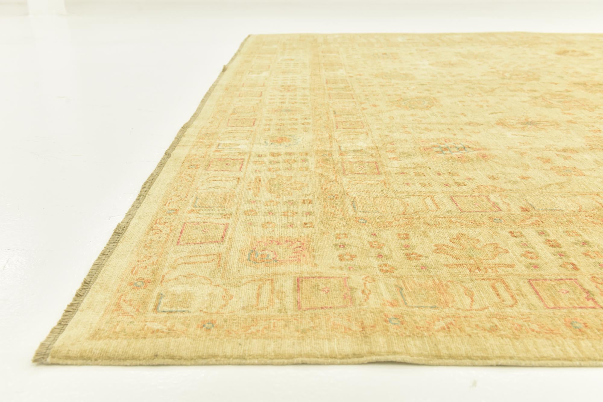 9' 10 x 13' Hand Knotted Peshawar Ziegler Rug