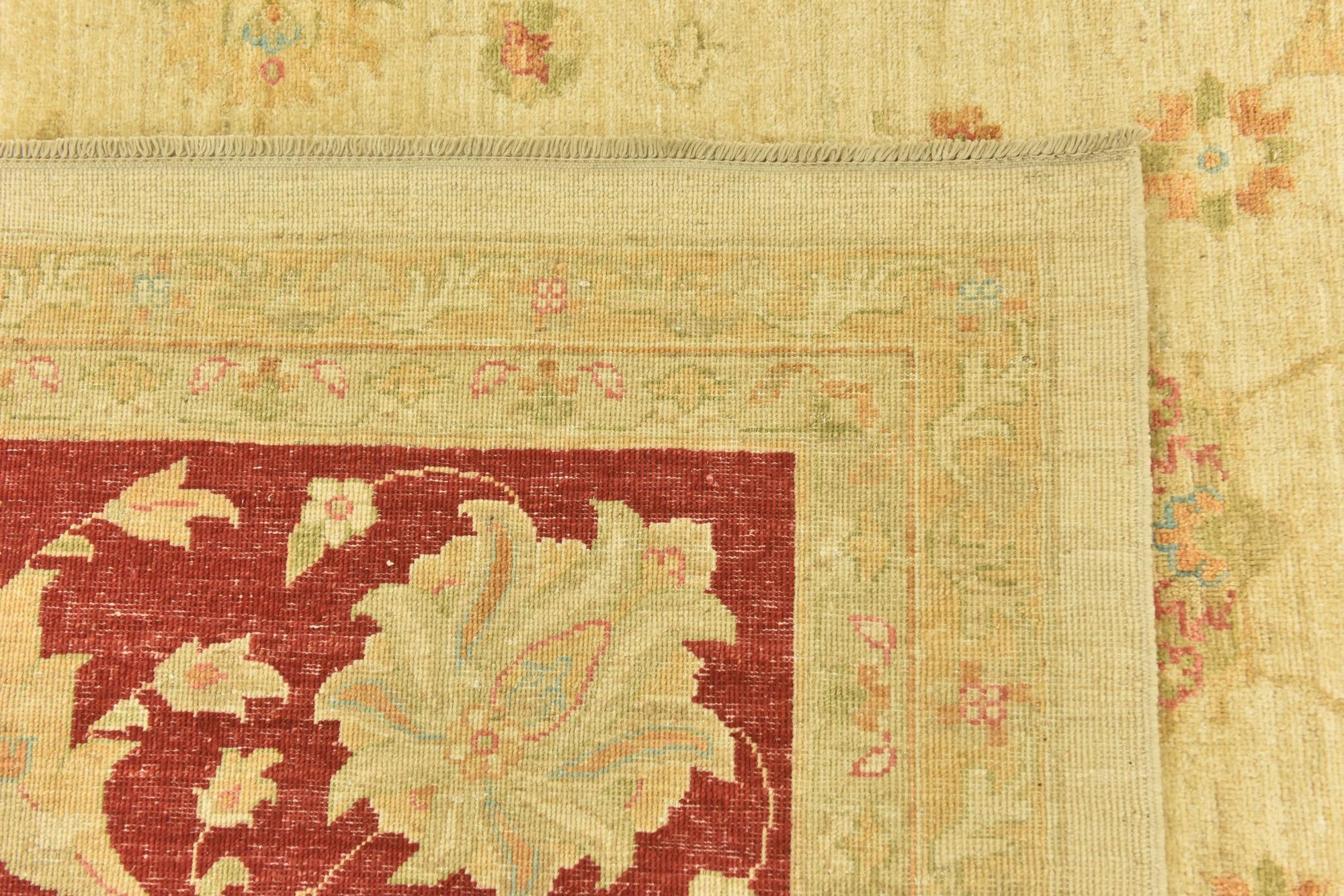 10' 1 x 13' 7 Hand Knotted Peshawar Ziegler Rug