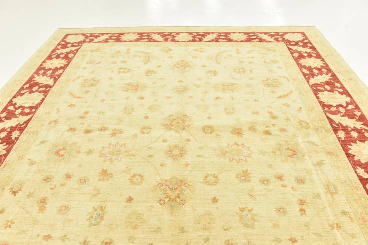 Detailansicht von 305cm x 415cm Handgeknüpft Peshawar Ziegler Teppich