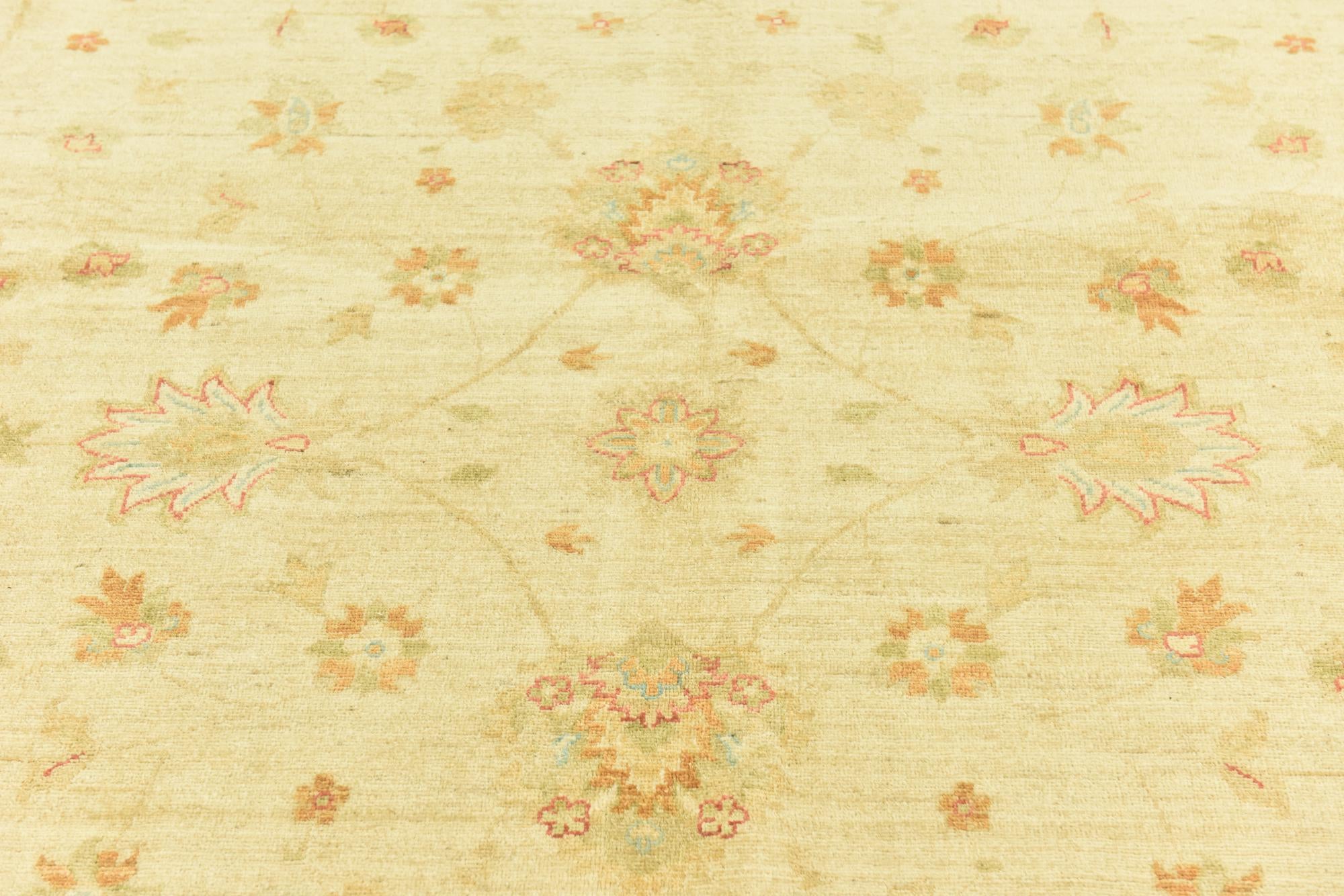 10' 1 x 13' 7 Hand Knotted Peshawar Ziegler Rug