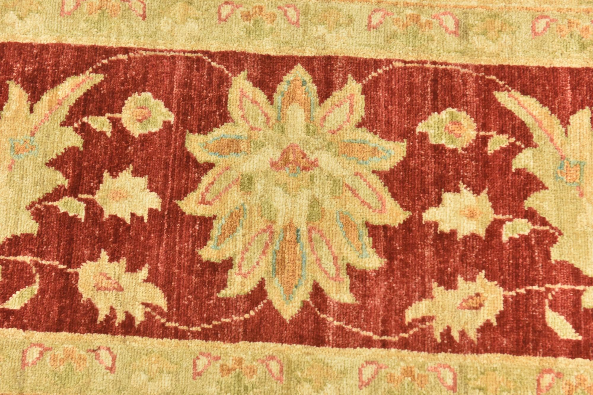 10' 1 x 13' 7 Hand Knotted Peshawar Ziegler Rug