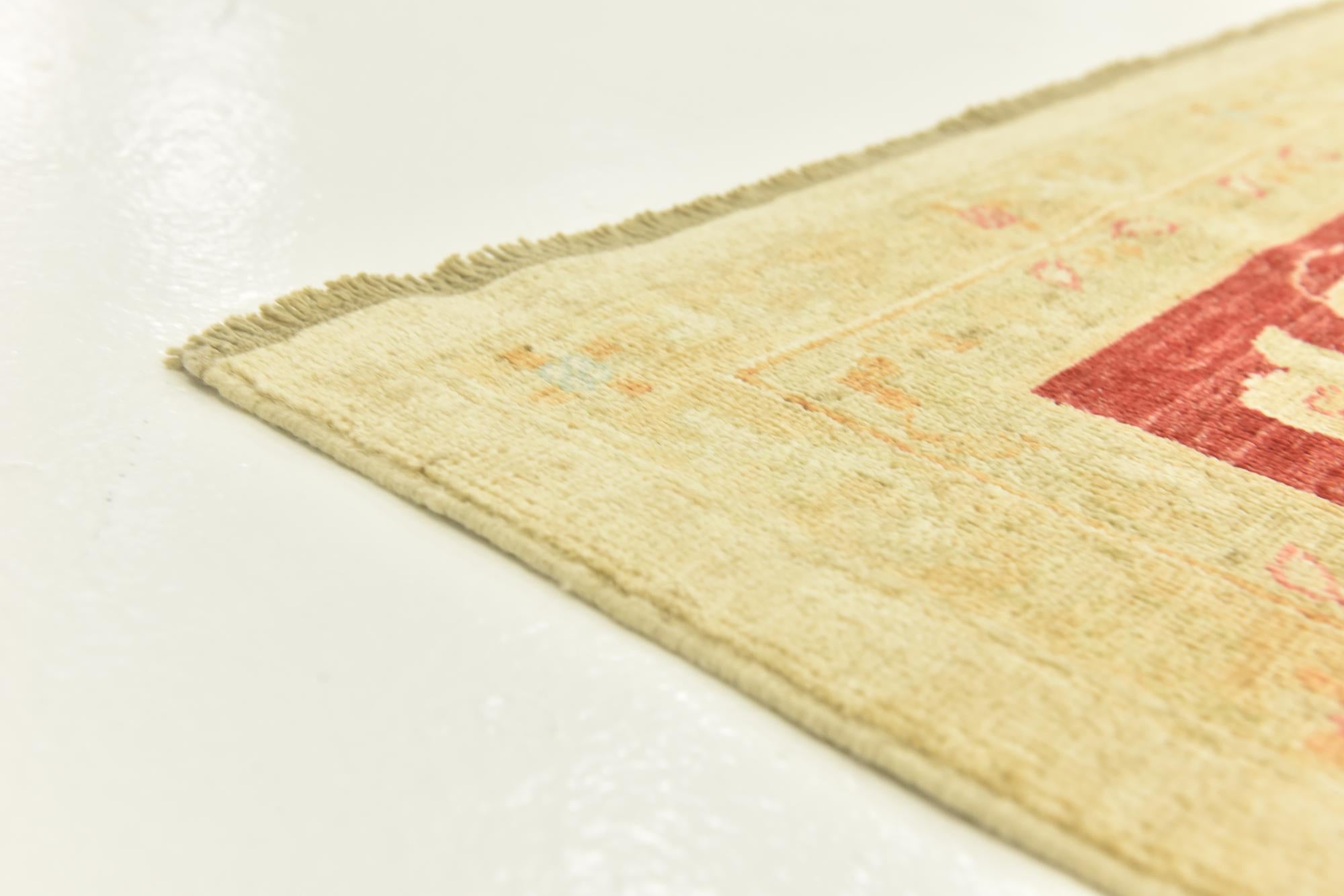 10' 1 x 13' 7 Hand Knotted Peshawar Ziegler Rug
