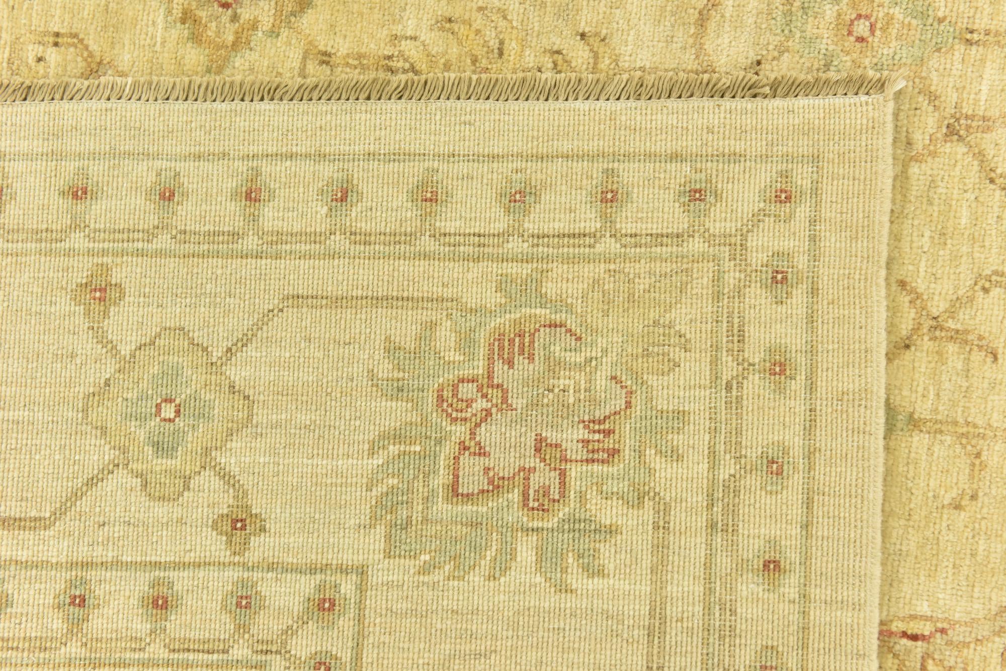 6' 10 x 9' 6 Hand Knotted Peshawar Ziegler Rug