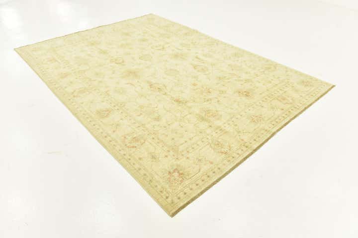 6' 10 x 9' 6 Hand Knotted Peshawar Ziegler Rug