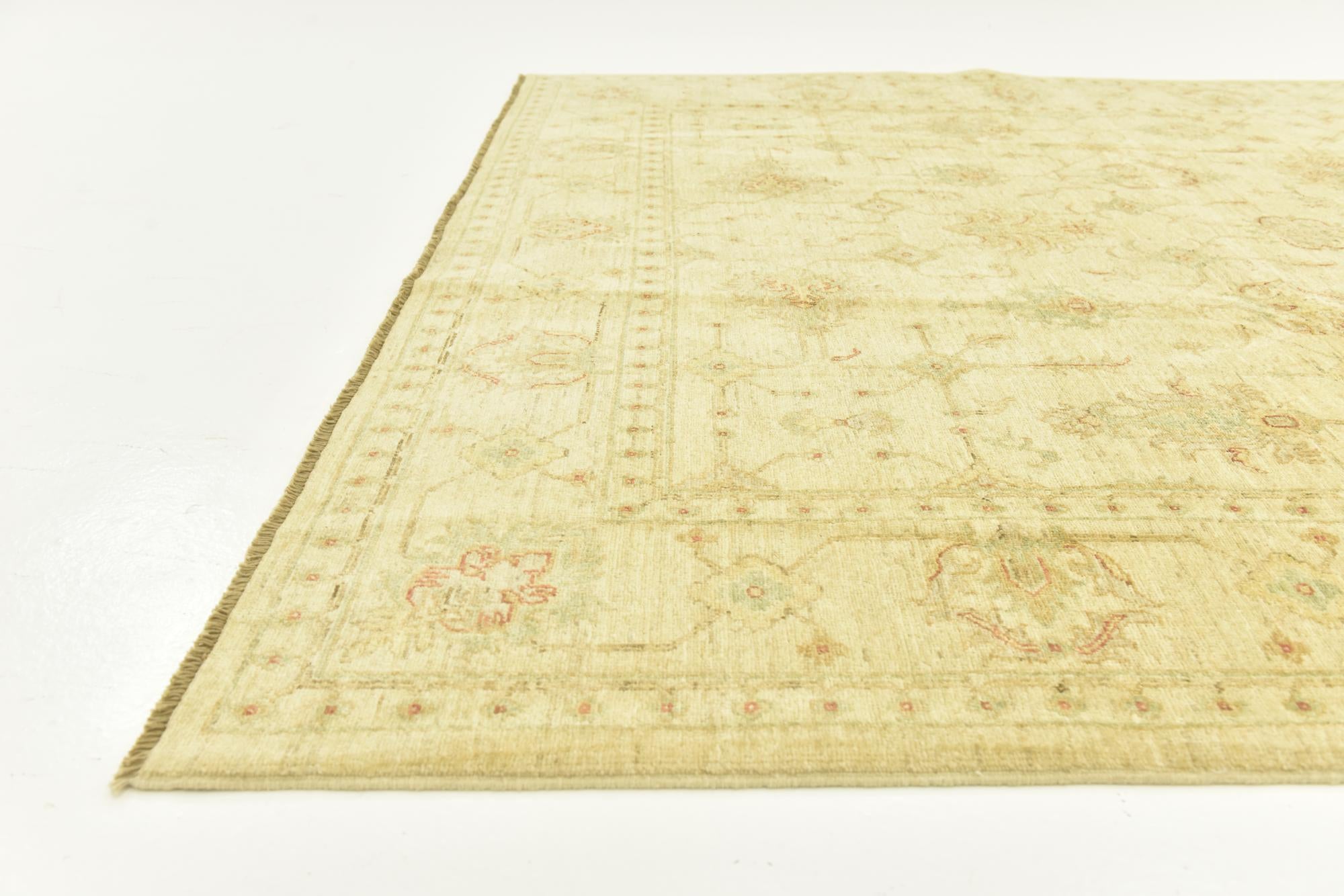 6' 10 x 9' 6 Hand Knotted Peshawar Ziegler Rug