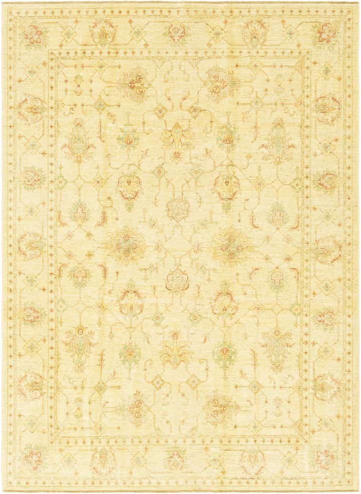 6' 10 x 9' 6 Hand Knotted Peshawar Ziegler Rug