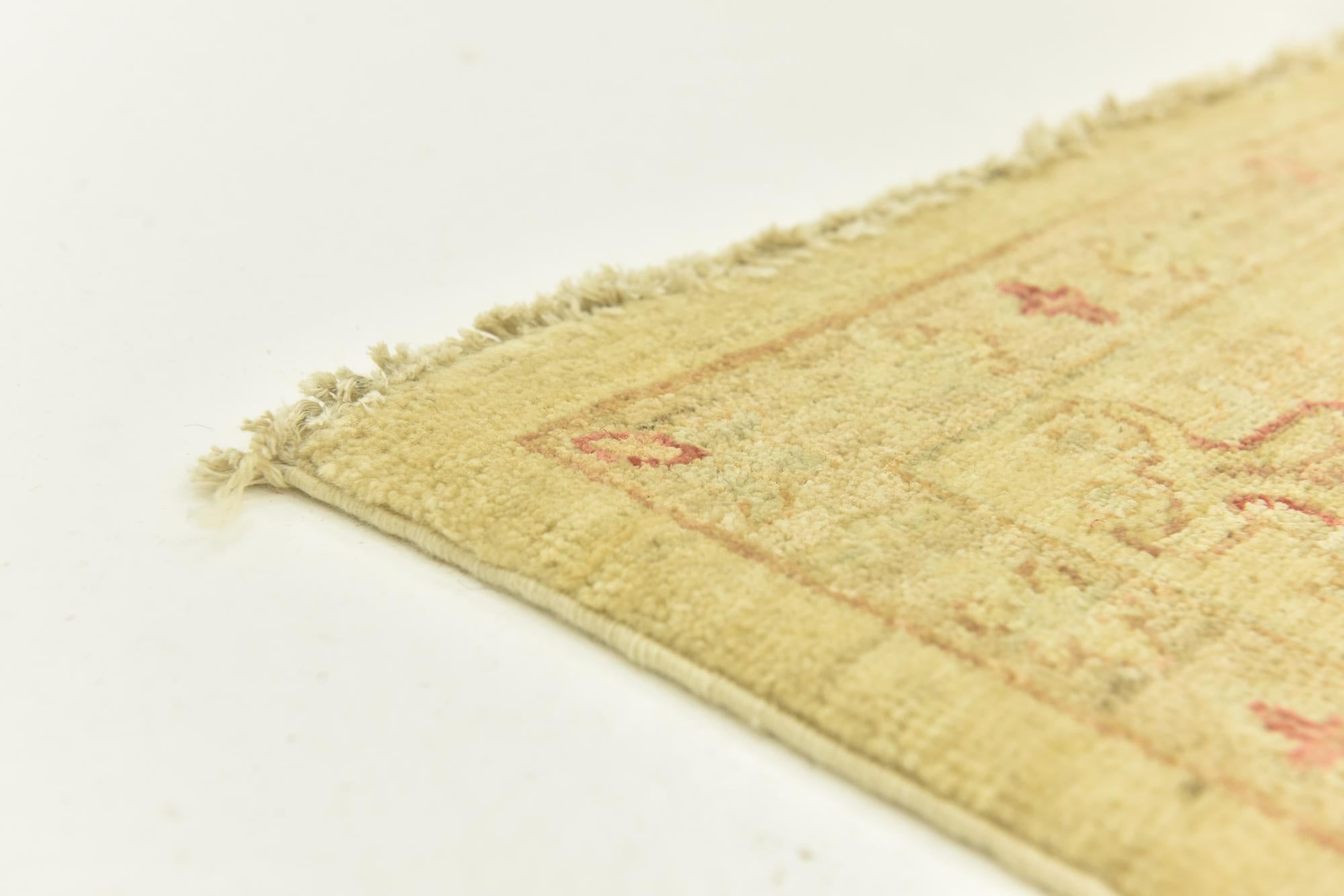 7' x 9' 7 Hand Knotted Peshawar Ziegler Rug
