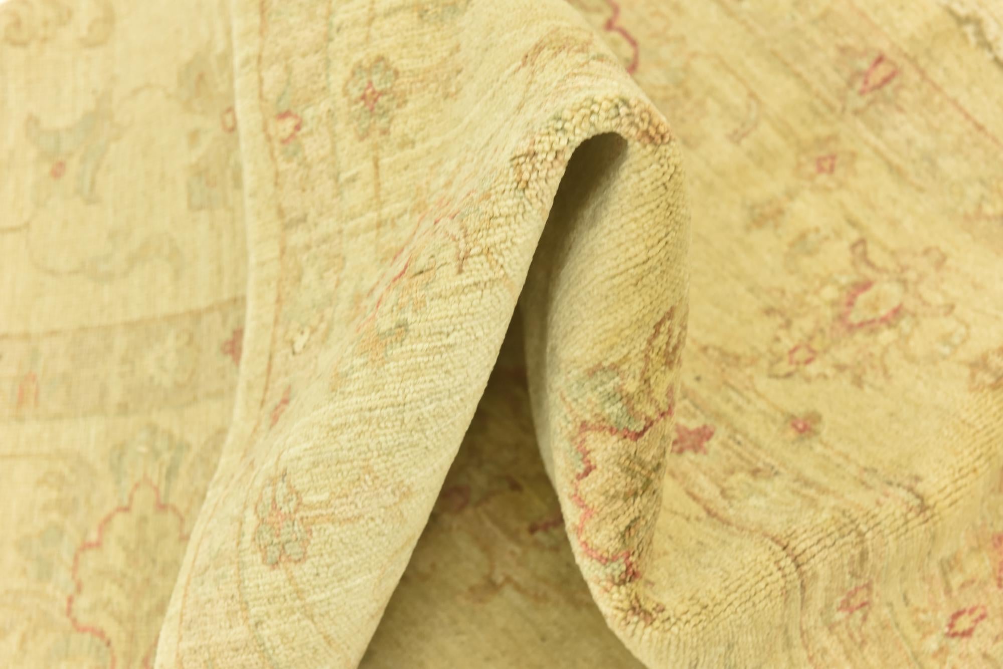 7' x 9' 7 Hand Knotted Peshawar Ziegler Rug