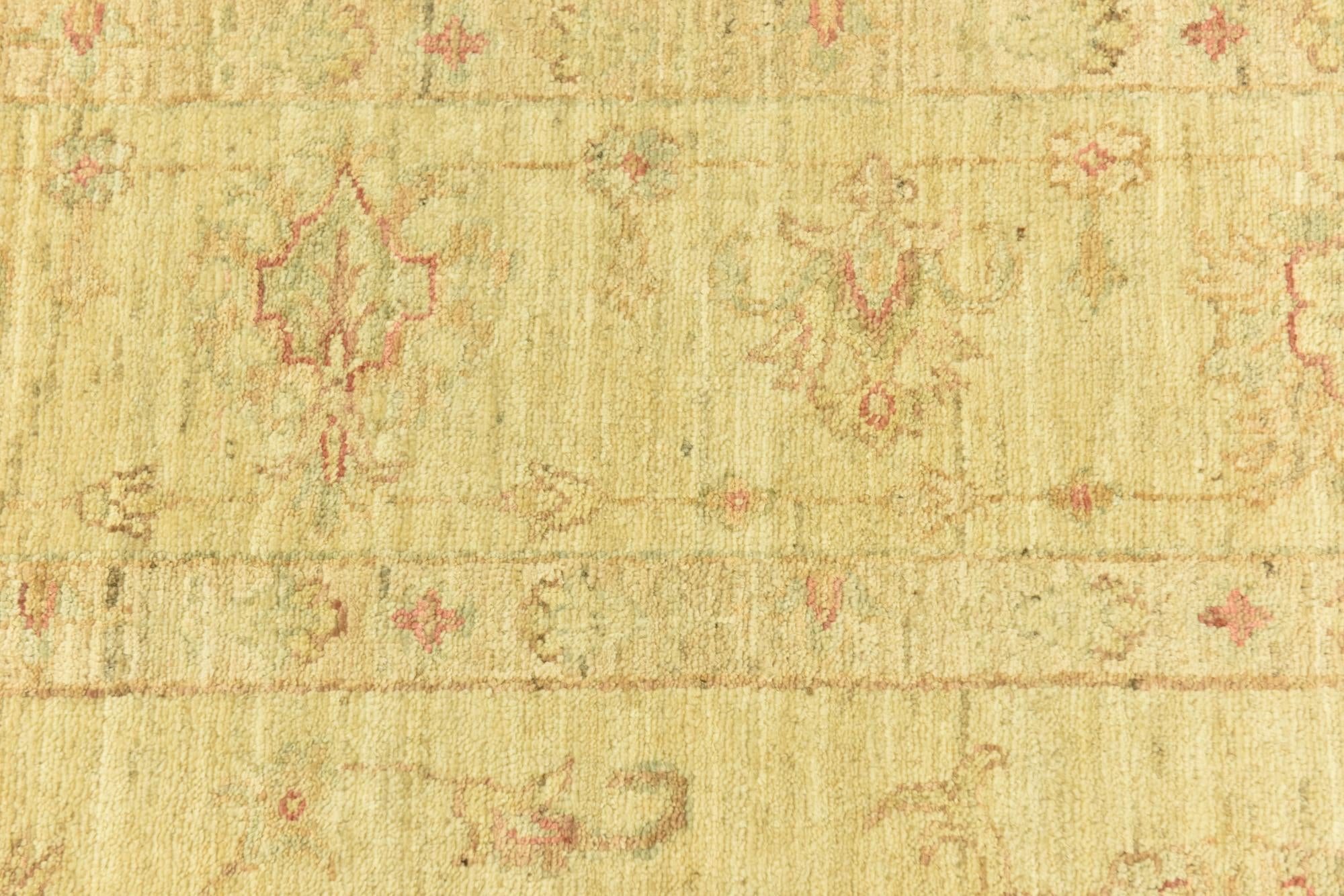 7' x 9' 7 Hand Knotted Peshawar Ziegler Rug