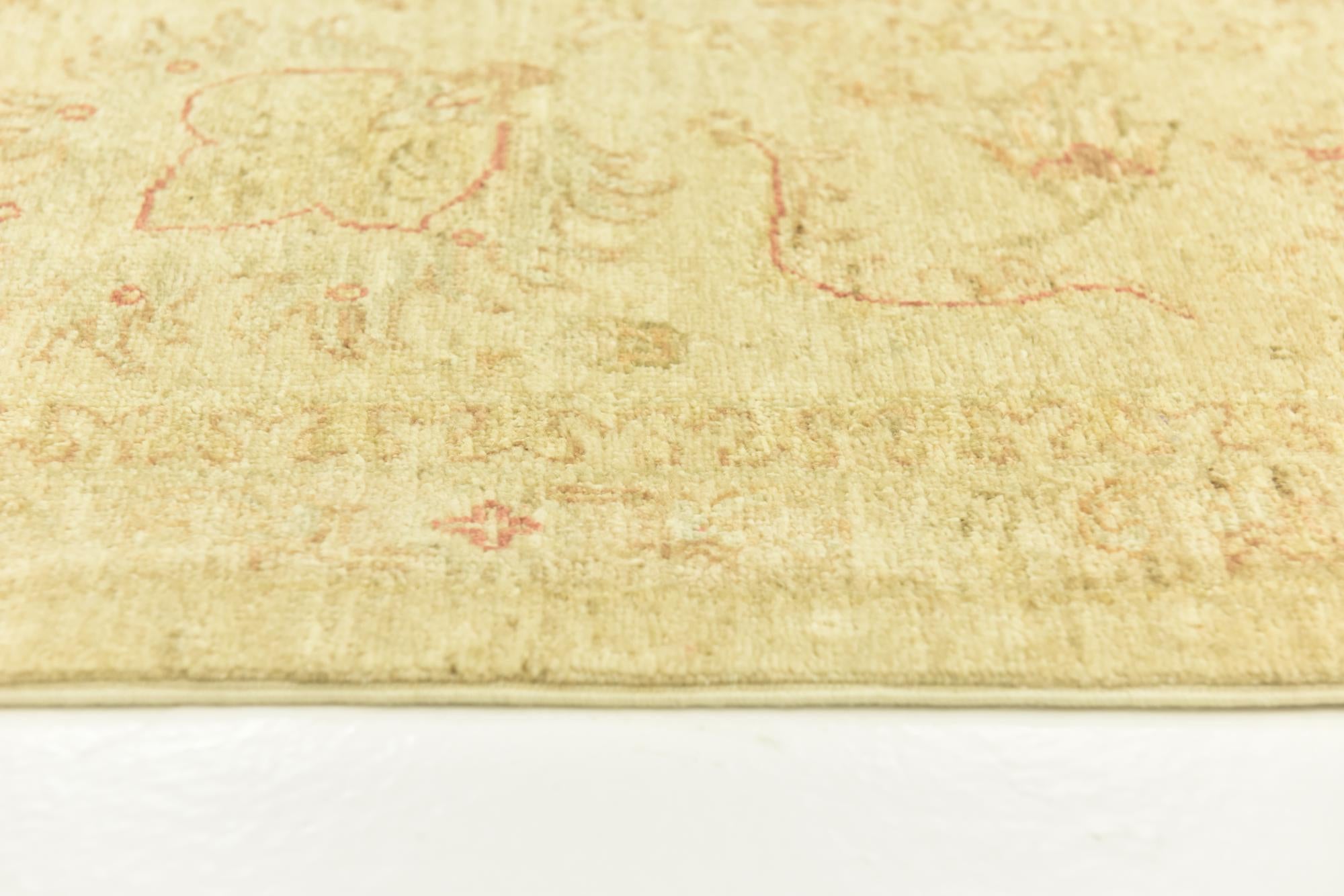 8' 2 x 9' 10 Hand Knotted Peshawar Ziegler Rug
