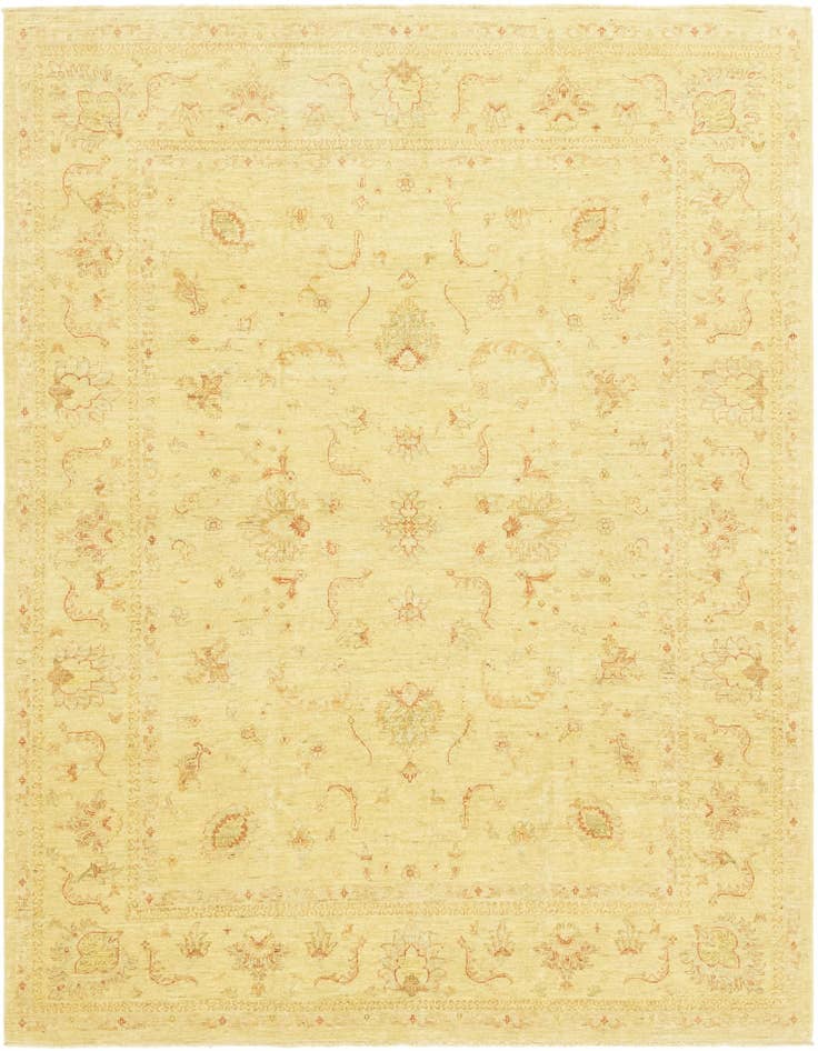 Detail image of 8' 2 x 9' 10 Hand Knotted Peshawar Ziegler Rug