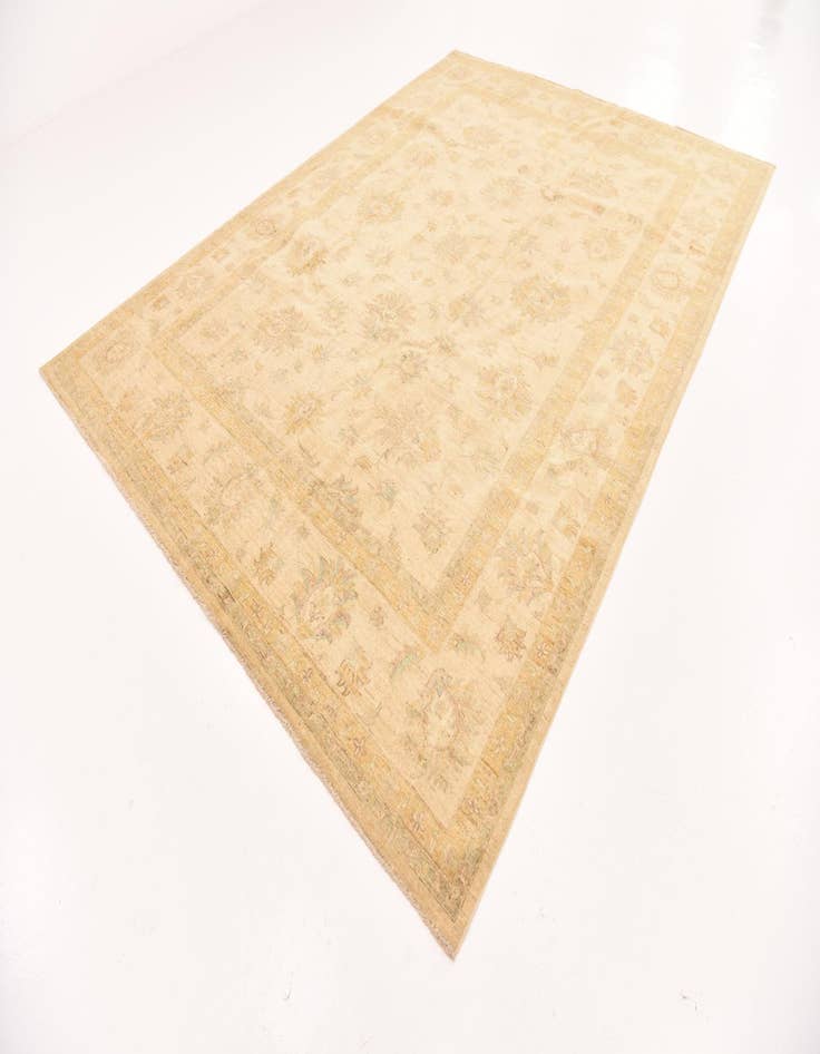 Detail image of 8' 9 x 12' Hand Knotted Peshawar Ziegler Rug