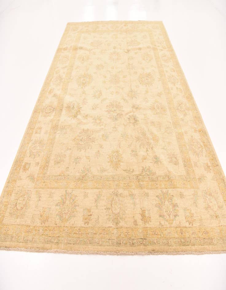 Detail image of 8' 9 x 12' Hand Knotted Peshawar Ziegler Rug