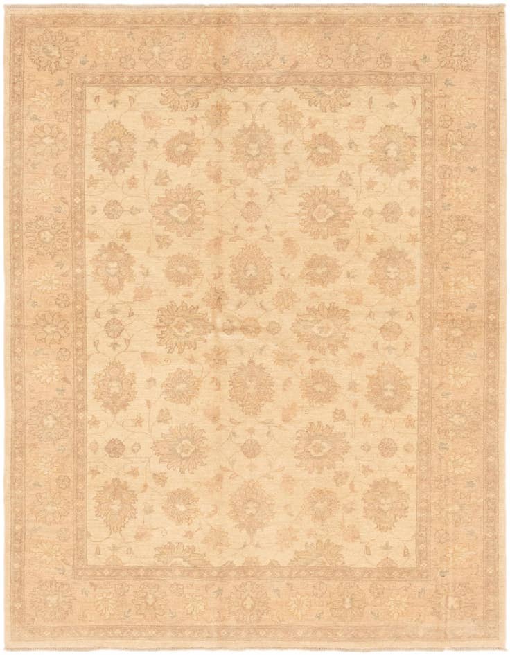 Detail image of 5' 9 x 8' Hand Knotted Peshawar Ziegler Rug