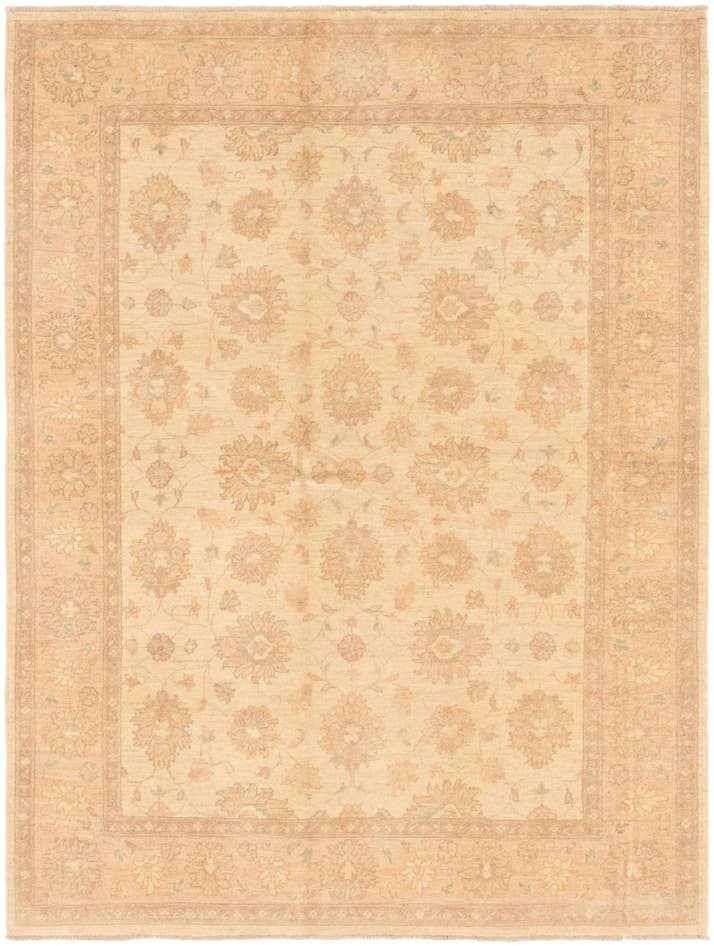 Detail image of 5' 9 x 8' Hand Knotted Peshawar Ziegler Rug