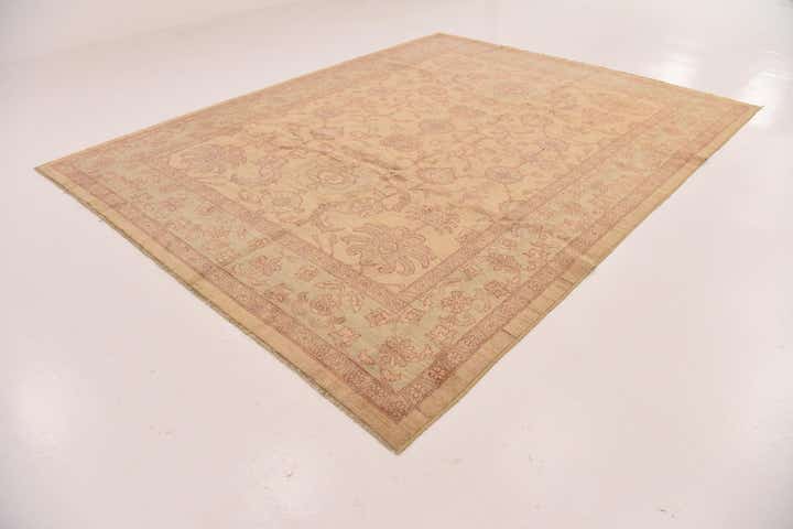 9' x 12' 2 Hand Knotted Peshawar Ziegler Rug