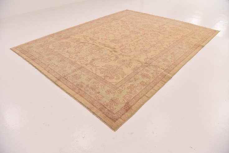 Detail image of 9' x 12' 2 Hand Knotted Peshawar Ziegler Rug