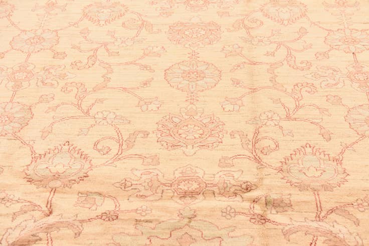 Detail image of 9' x 12' 2 Hand Knotted Peshawar Ziegler Rug